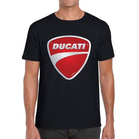 Ducati Racing Motorcycle Ducati Corse Logo Sports Ducati Motor Holding Motocross MotoGp Mens Tee Top