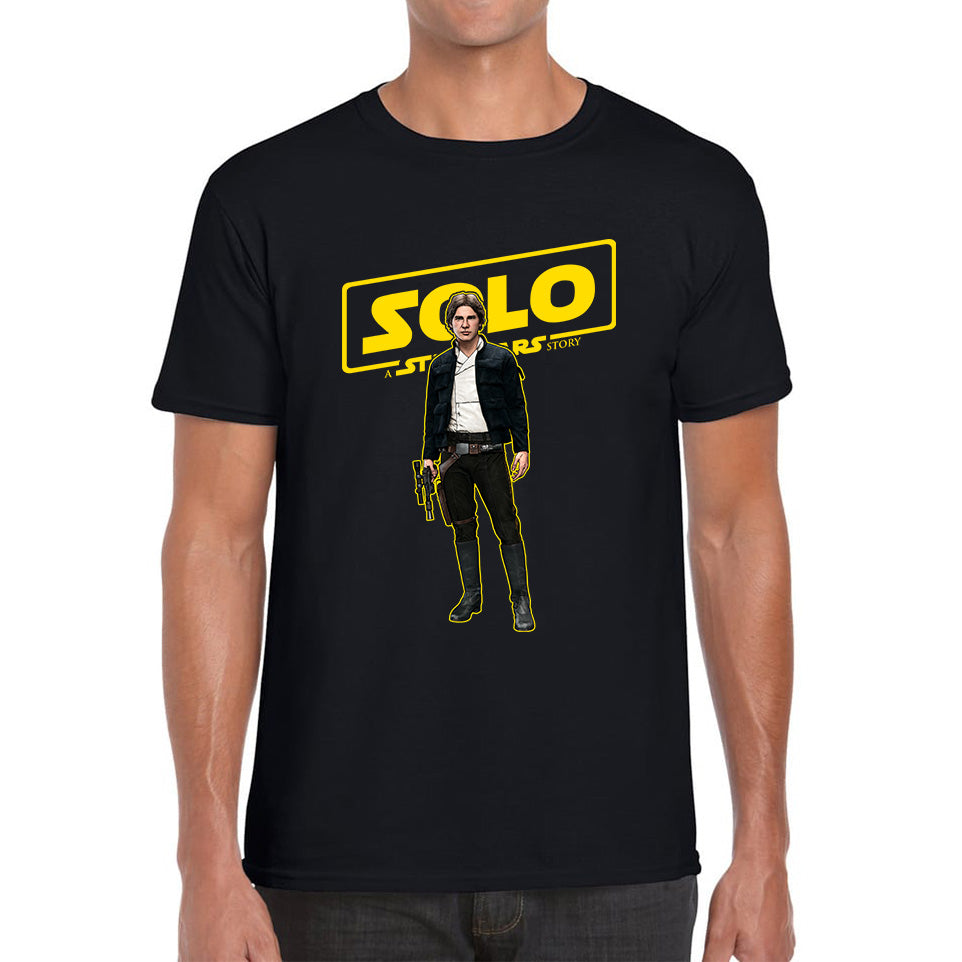 Han Solo Star Wars Fictional Character Solo A Star Wars Story Sci-fi Action Adventure Movie Disney Star Wars Day 46th Anniversary Mens Tee Top