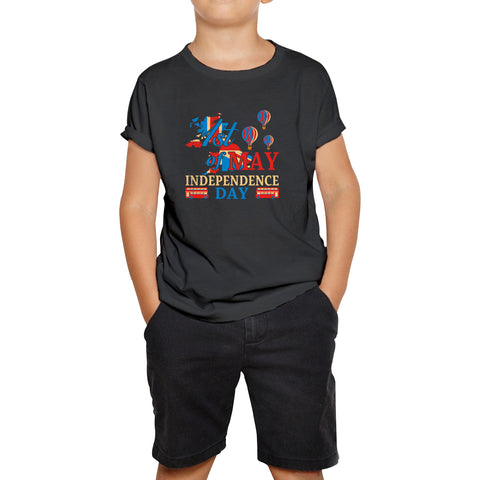 1st Of May British Independence Day UK Independence Day British Country Love Patriotism UK Union Jack Flag Kids T Shirt