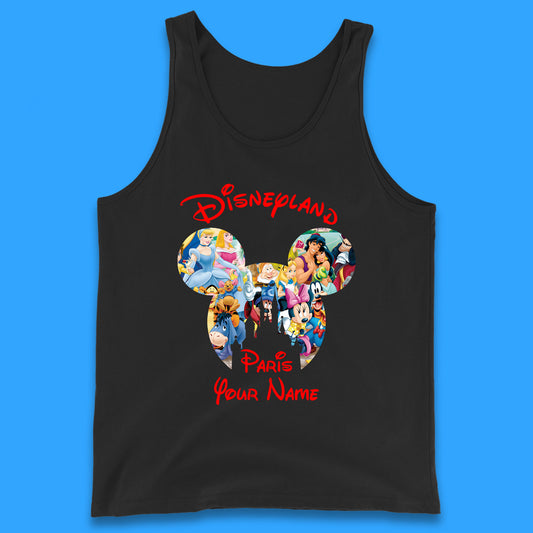 Personalised Disney Land Paris Mickey Minnie Mouse All Disney Characters Cartoons Magical Kingdom Disney Castle Disneyland Vacation Trips Tank Top