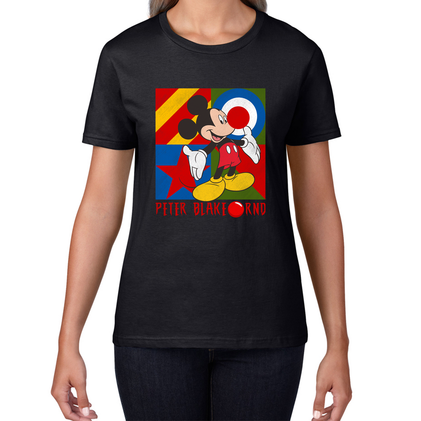 Peter Blake Mickey Mouse Red Nose Day T Shirt