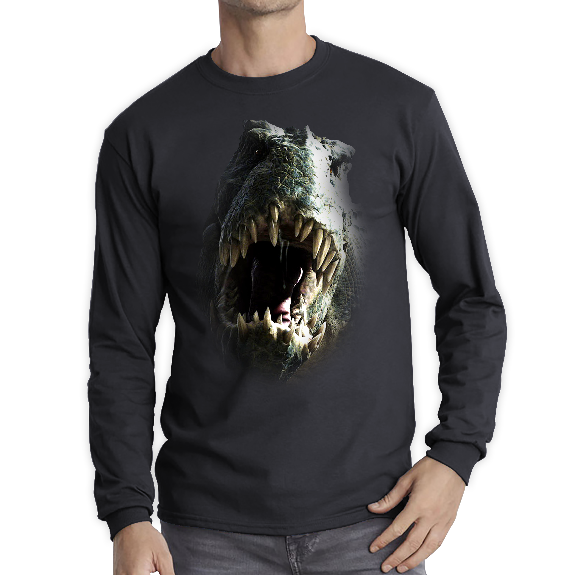 Tyrannosaurus T-rex Roaring Face T Shirt