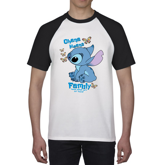 Ohana Means Family Lilo & Stitch Funny Comedy Family Cartoon Lovers Baseball T Shirt