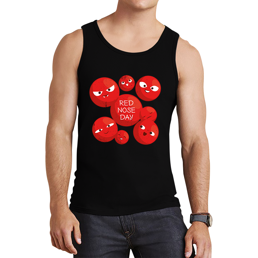 Red Nose Day Funny Noses Tank Top