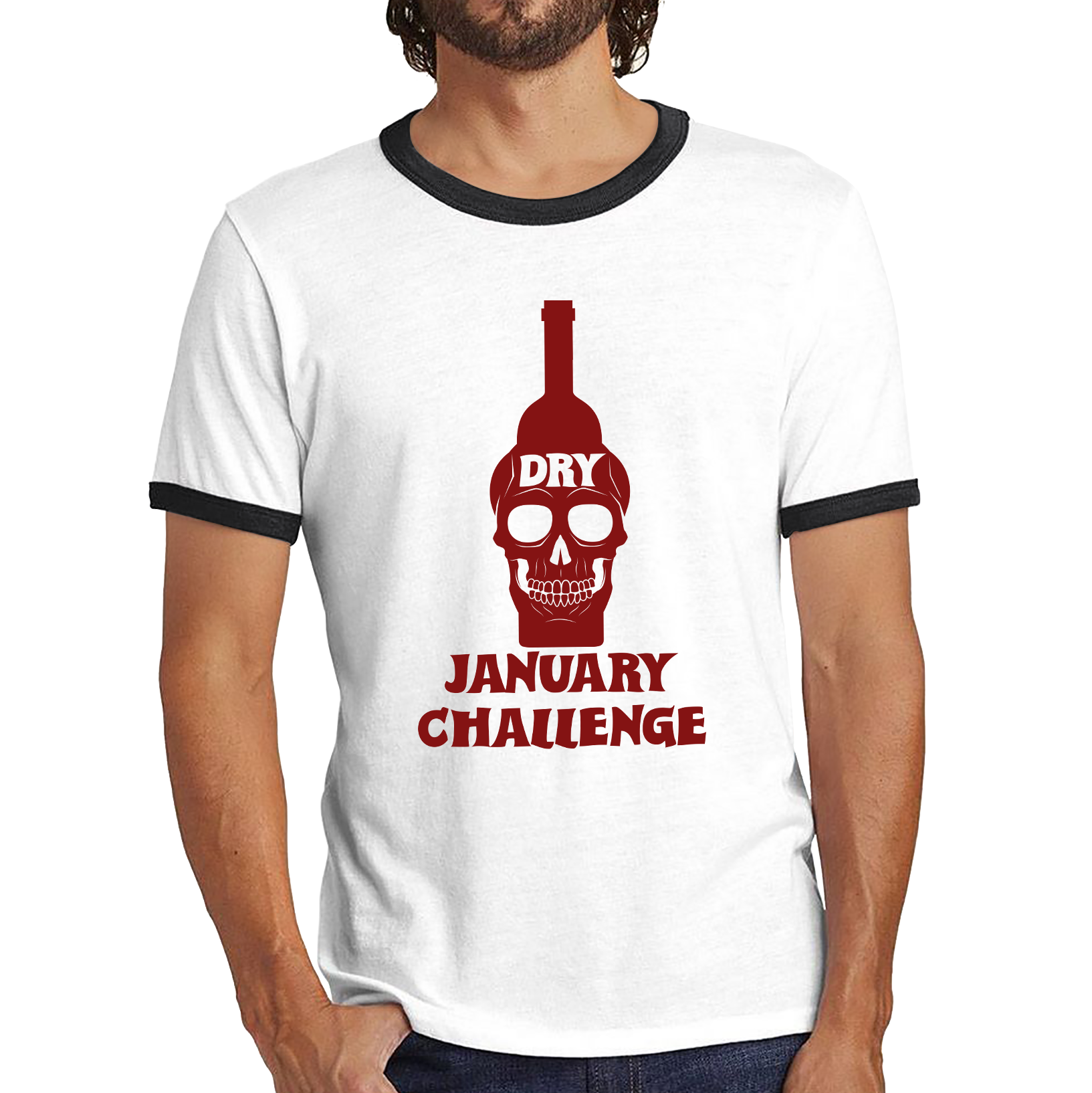 Dry January Funny Ringer Shirt