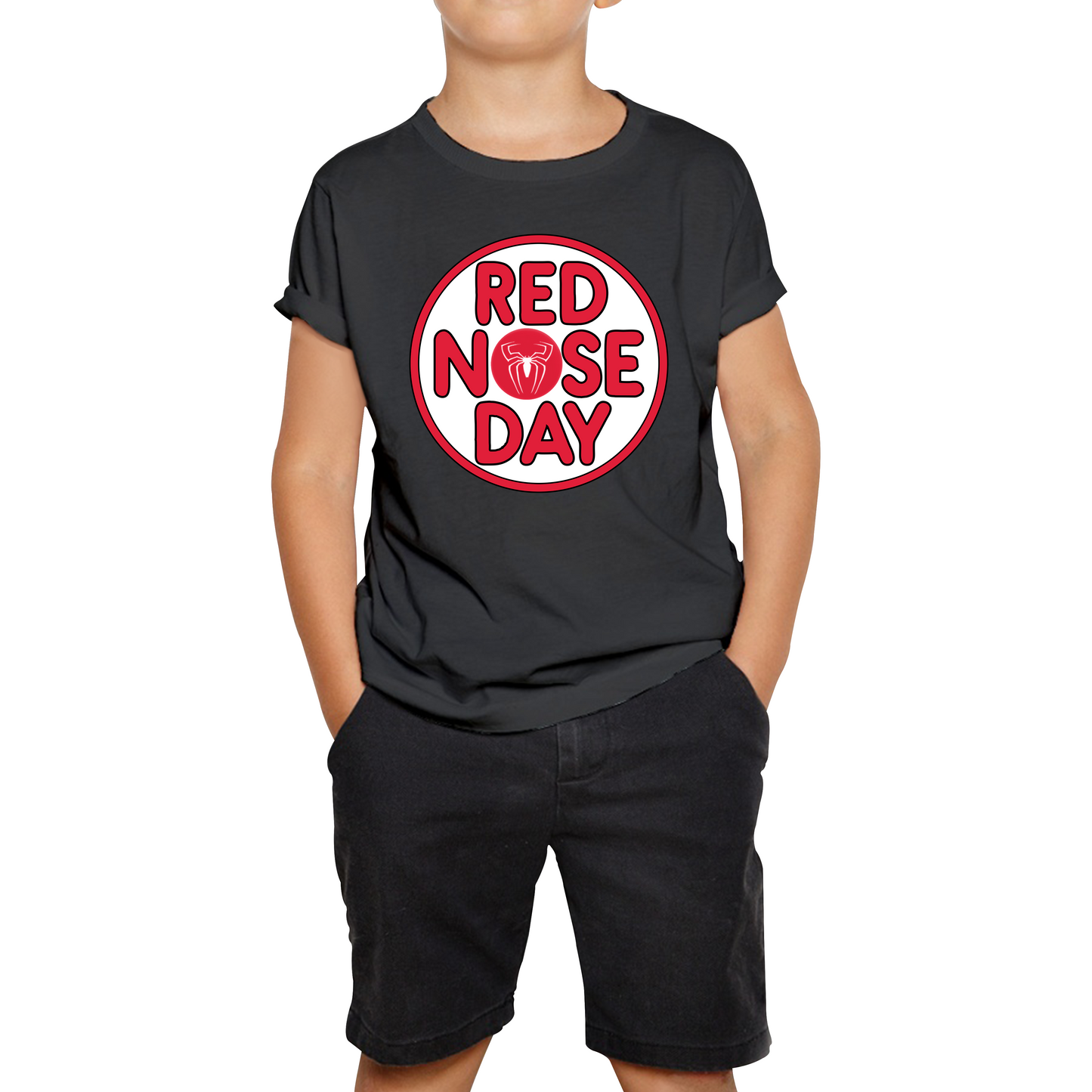 Spider Man Red Nose Day T Shirt