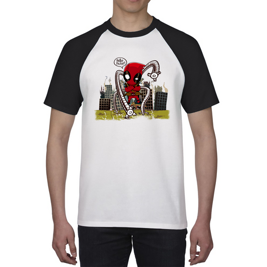 Hello Peter Spiderman x Deadpool Spoof Baseball T Shirt