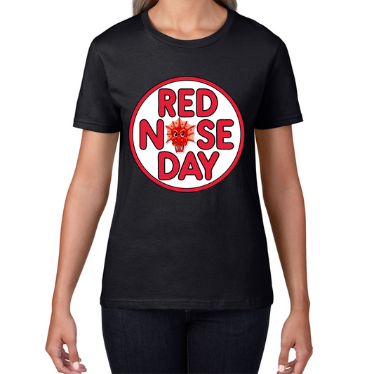 Dragon Face Red Nose Day T Shirt