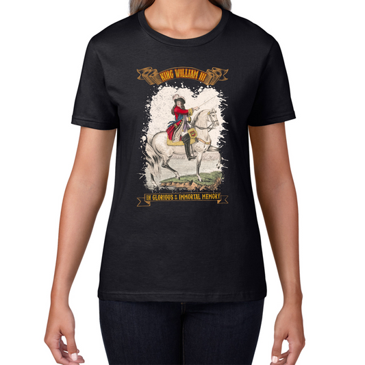 King William III In Glorious And Immortal Memory T Shirt