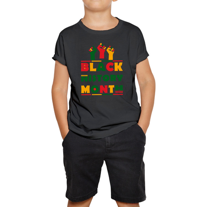 Black History Month Black Pride African American Black Lives Matter Black Pride Kids Tee