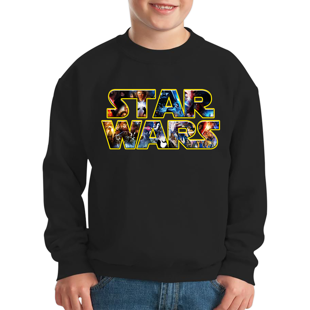 Star wars deals sweatshirt kids