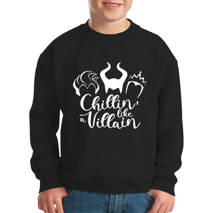 Sanderson Sister Maleficent Spoof Chillin Like A Villain Sweatshirt