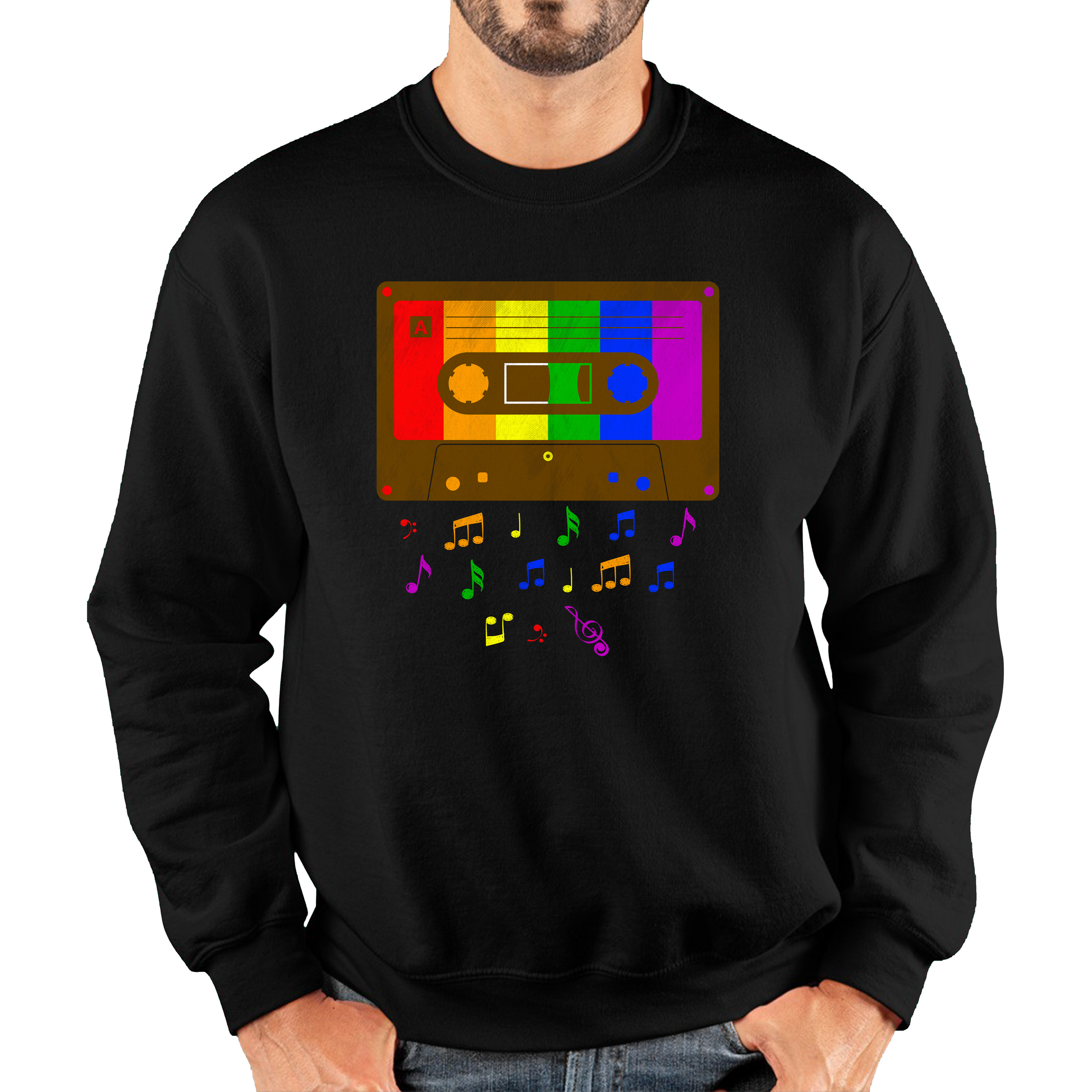 Rainbow Colours Lesbians Gay Pride Unisex Sweatshirt