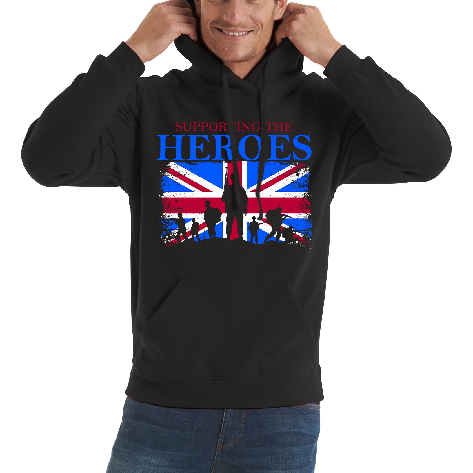 Supporting The Heroes British Veteran Hoodie