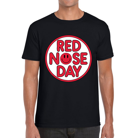 Smiley Face Red Nose Day T Shirt