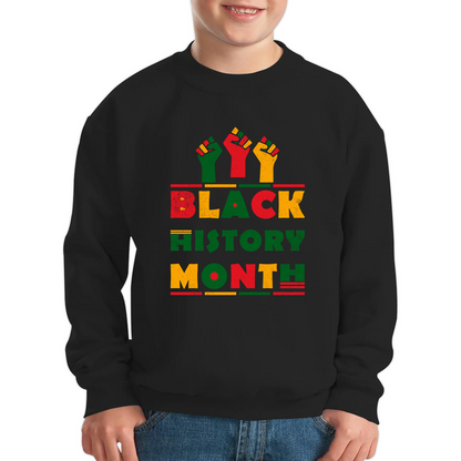 Black History Month Black Pride African American Black Lives Matter Black Pride Kids Jumper