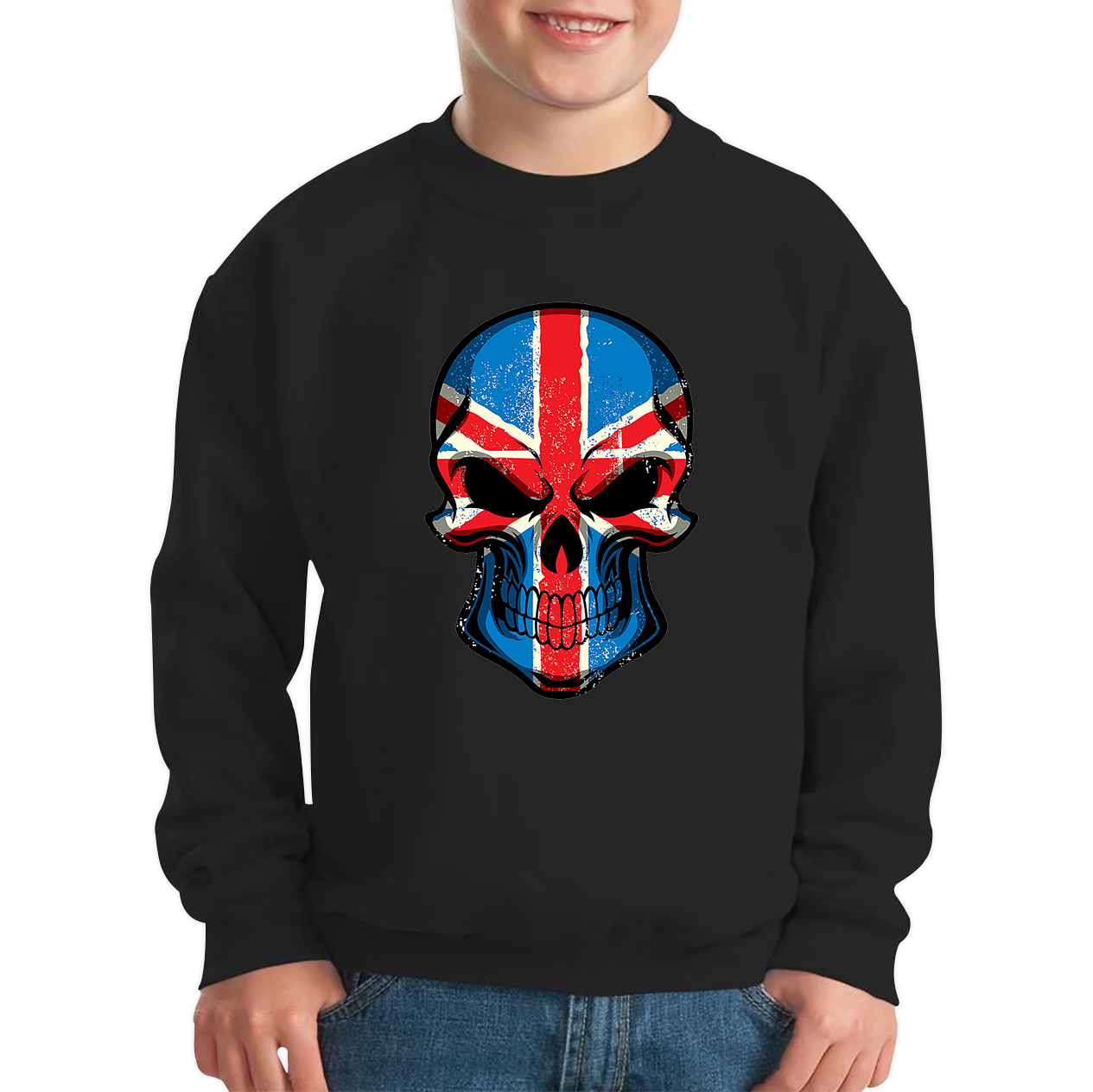 Skull Face British National Day Sweatshirt 