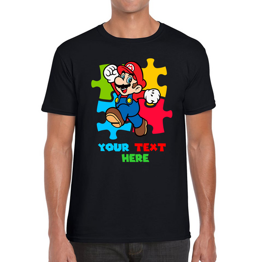 Personalised Super Mario Puzzle Funny T Shirt