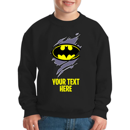 Personalised Batman Logo Sweatshirt