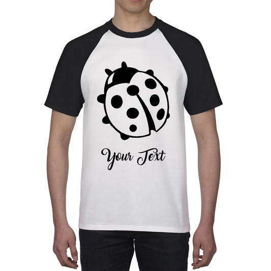 Personalised Ladybug Your Name Cute Insect Ladybug Ladybird Baseball T Shirt