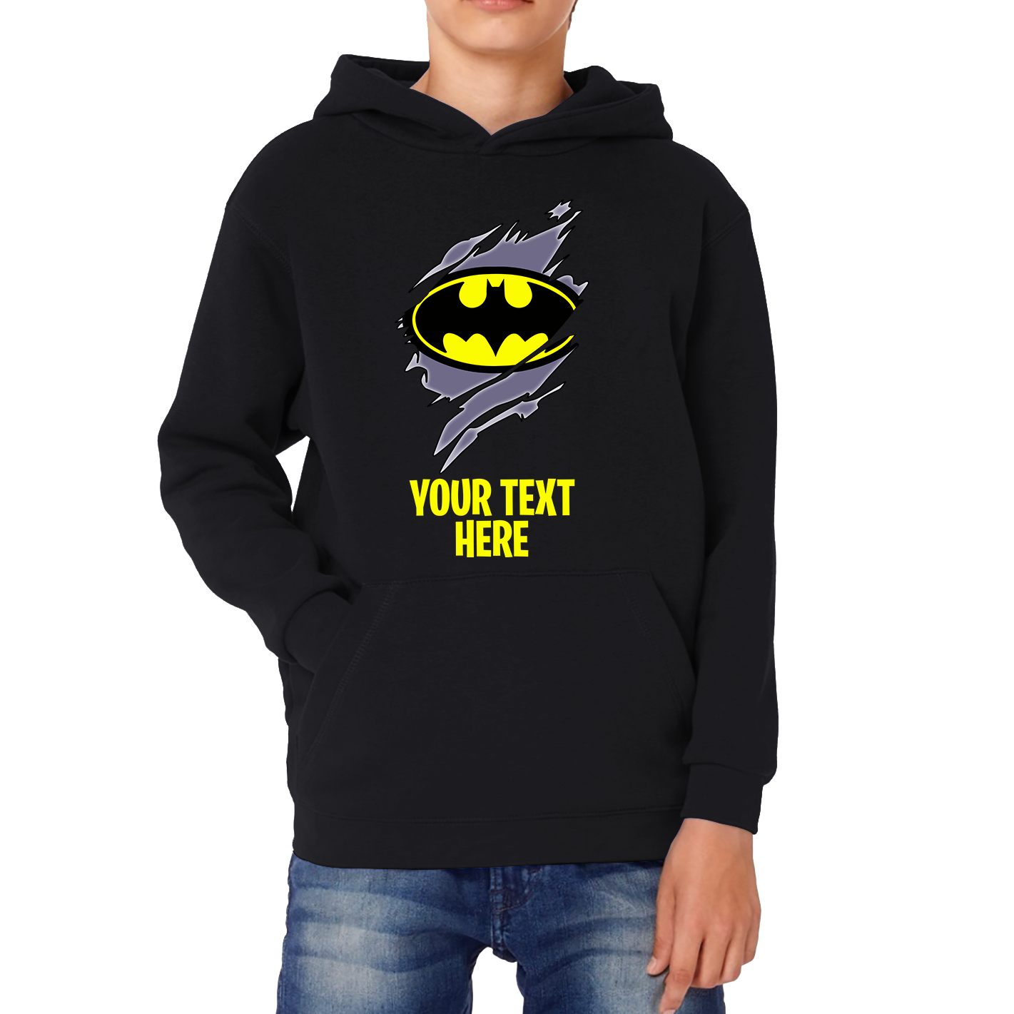 Personalised Batman Logo Hoodie