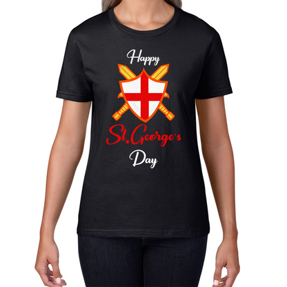 Happy St. George's Day Sword And Sheild T Shirt