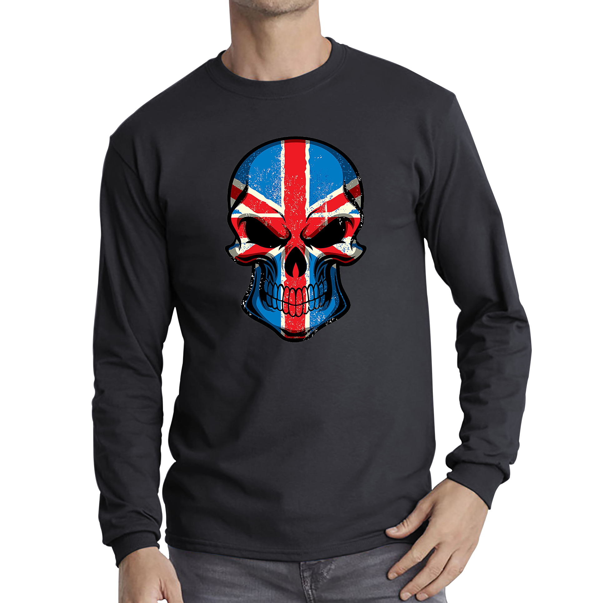 Skull Face British National Day T Shirt