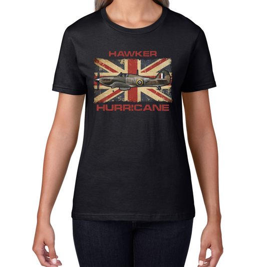 Vintage Hawker Hurricane British Veteran Air Force T Shirt