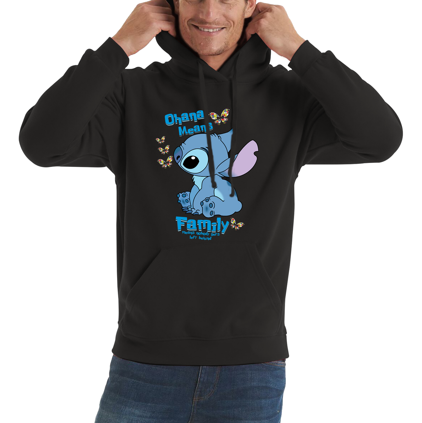 Ohana Means Family Lilo & Stitch Funny Comedy Family Cartoon Lovers Unisex Hoodie