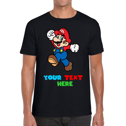 Personalised Super Mario Funny T Shirt