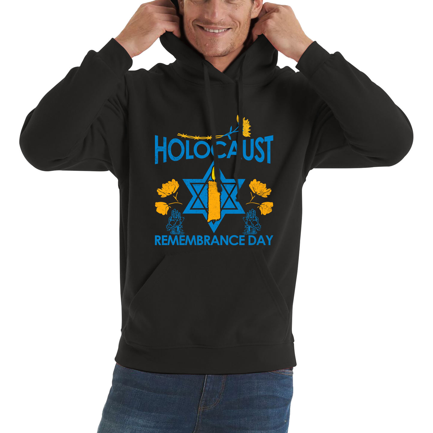 Holocaust Remembrance Day Victims Of The Holocaust Festival of Lights Unisex Hoodie