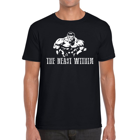 The Beast Within Hulk Bodybuilding Gym T Shirt