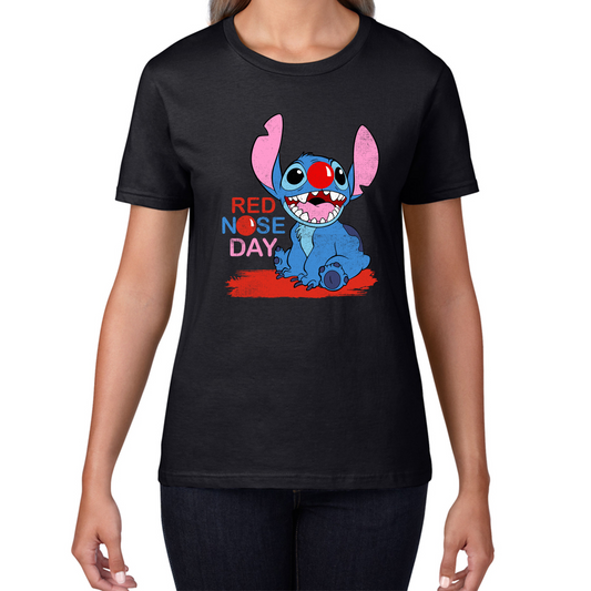 Ohana Disney Stitch Red Nose Day T Shirt