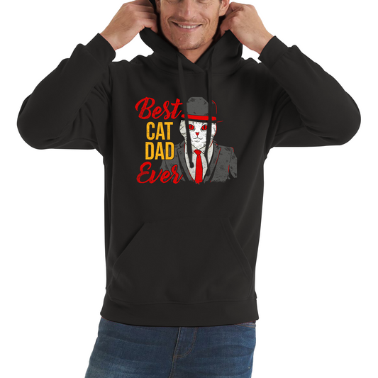 Best Cat Dad Ever Funny Hoodie