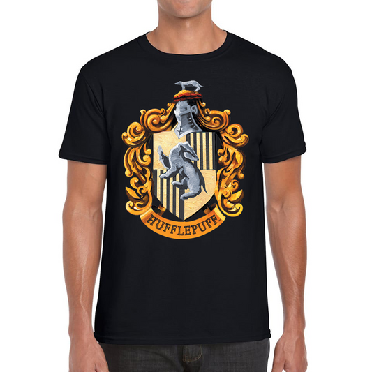 Harry Potter House Of Hufflepuff Hogwarts Crest T Shirt