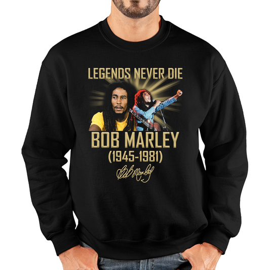 Bob Marley Legends Never Die Sweatshirt