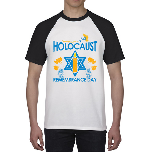 Holocaust Remembrance Day Victims Of The Holocaust Festival of Lights Baseball T Shirt