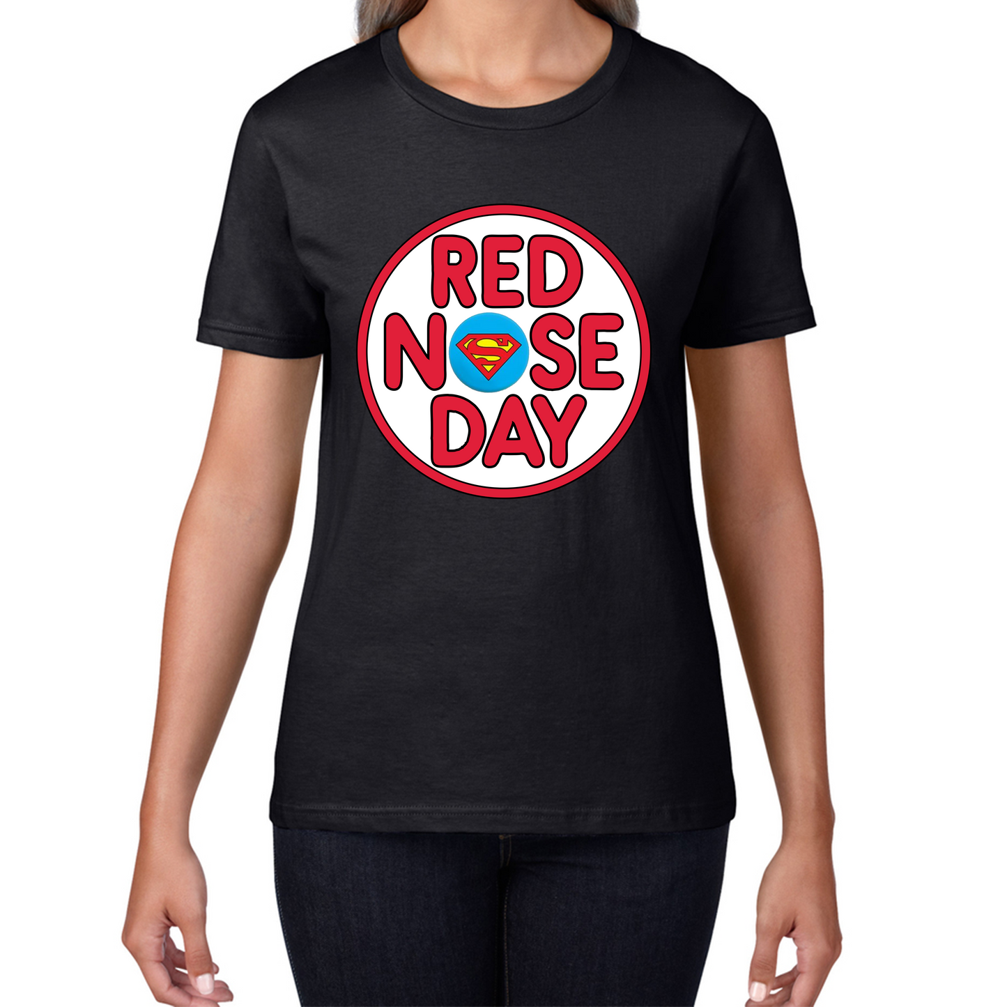 Superman Red Nose Day T Shirt