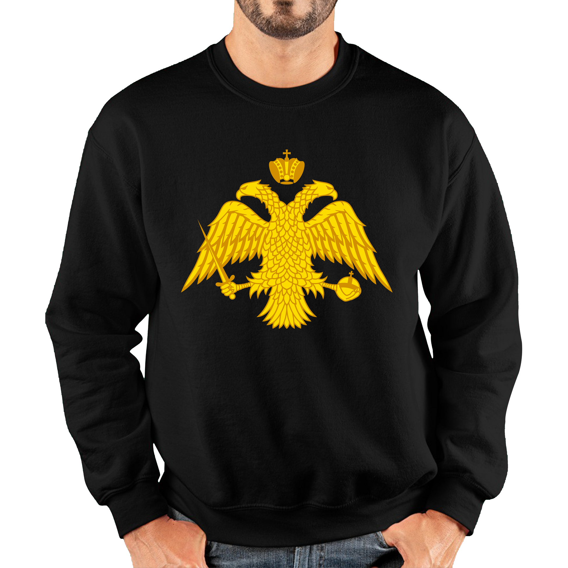 Byzantium Double Headed Eagle Symbol Sweatshirt