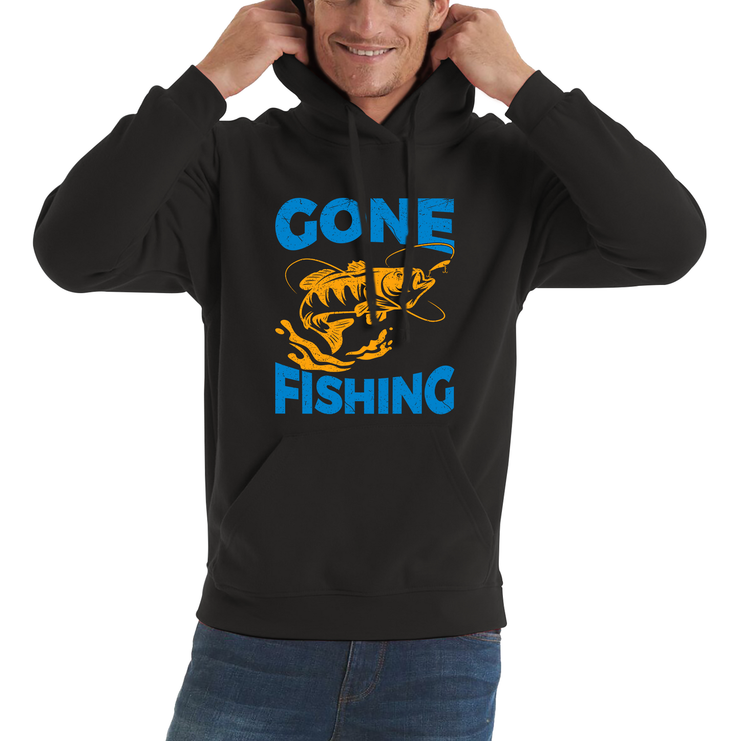 Gone Fishing Funny Hoodie