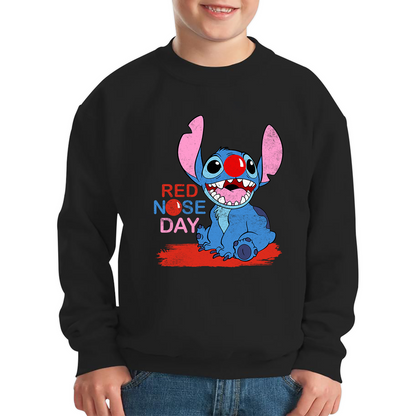 Ohana Disney Stitch Red Nose Day Sweatshirt