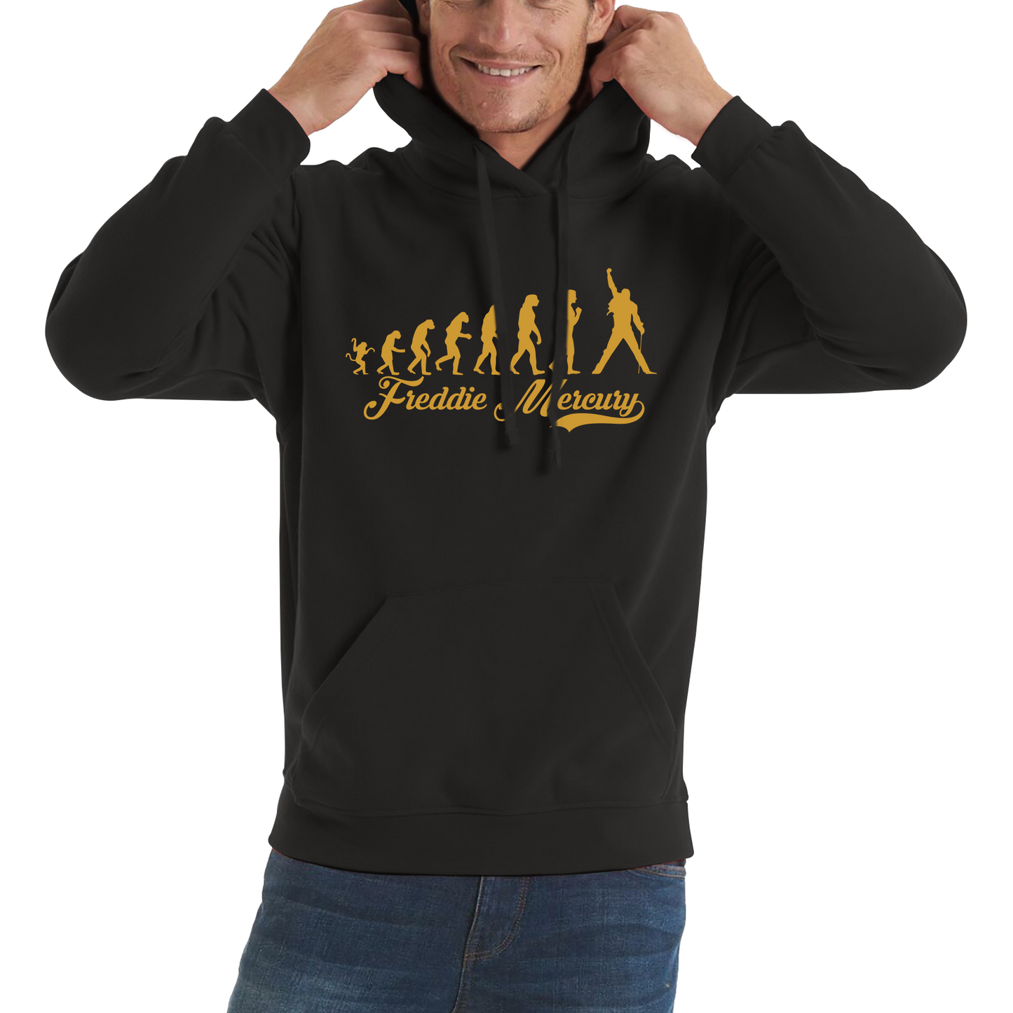 Freddie Mercury Human Evolution Hoodie