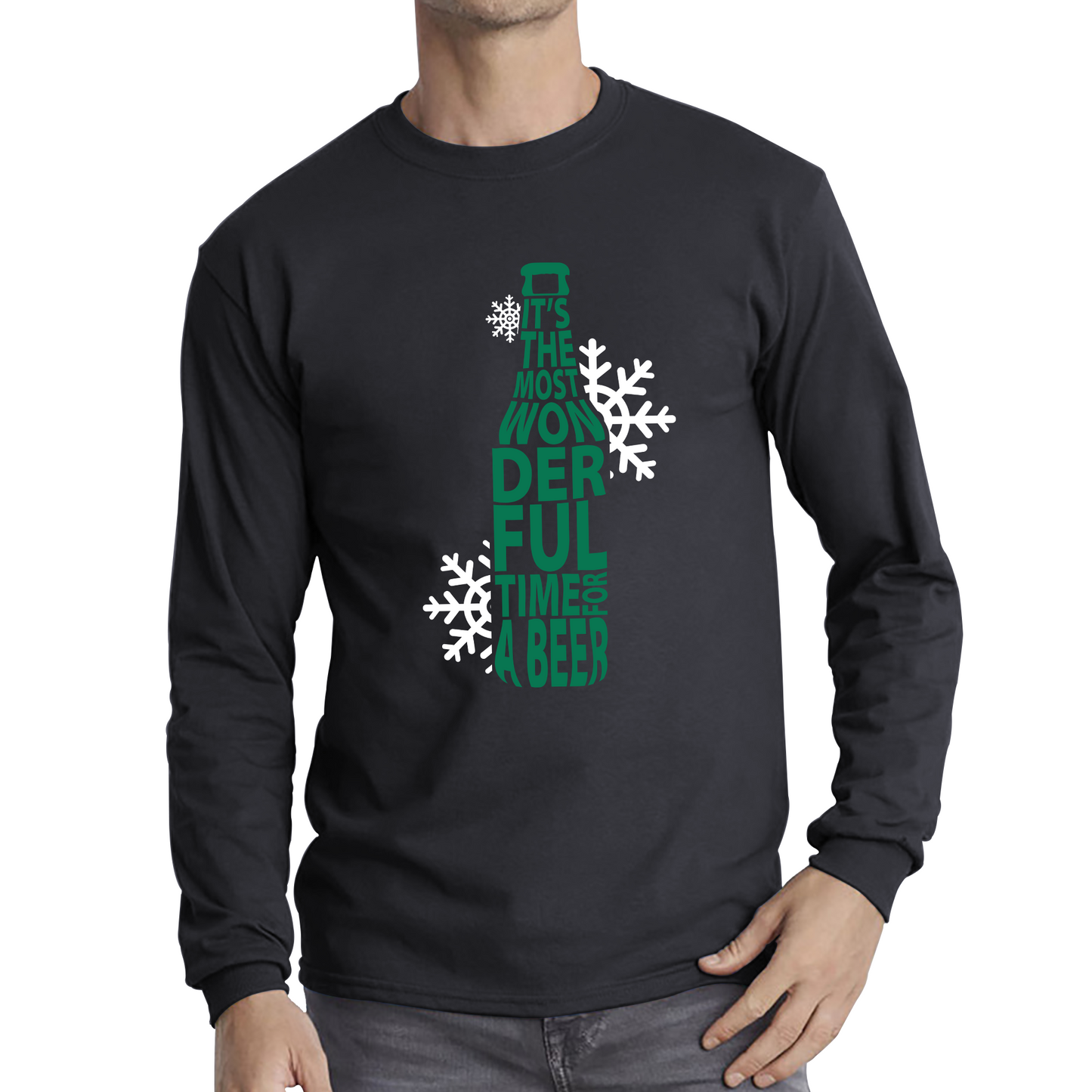 christmas beer long sleeve t shirt