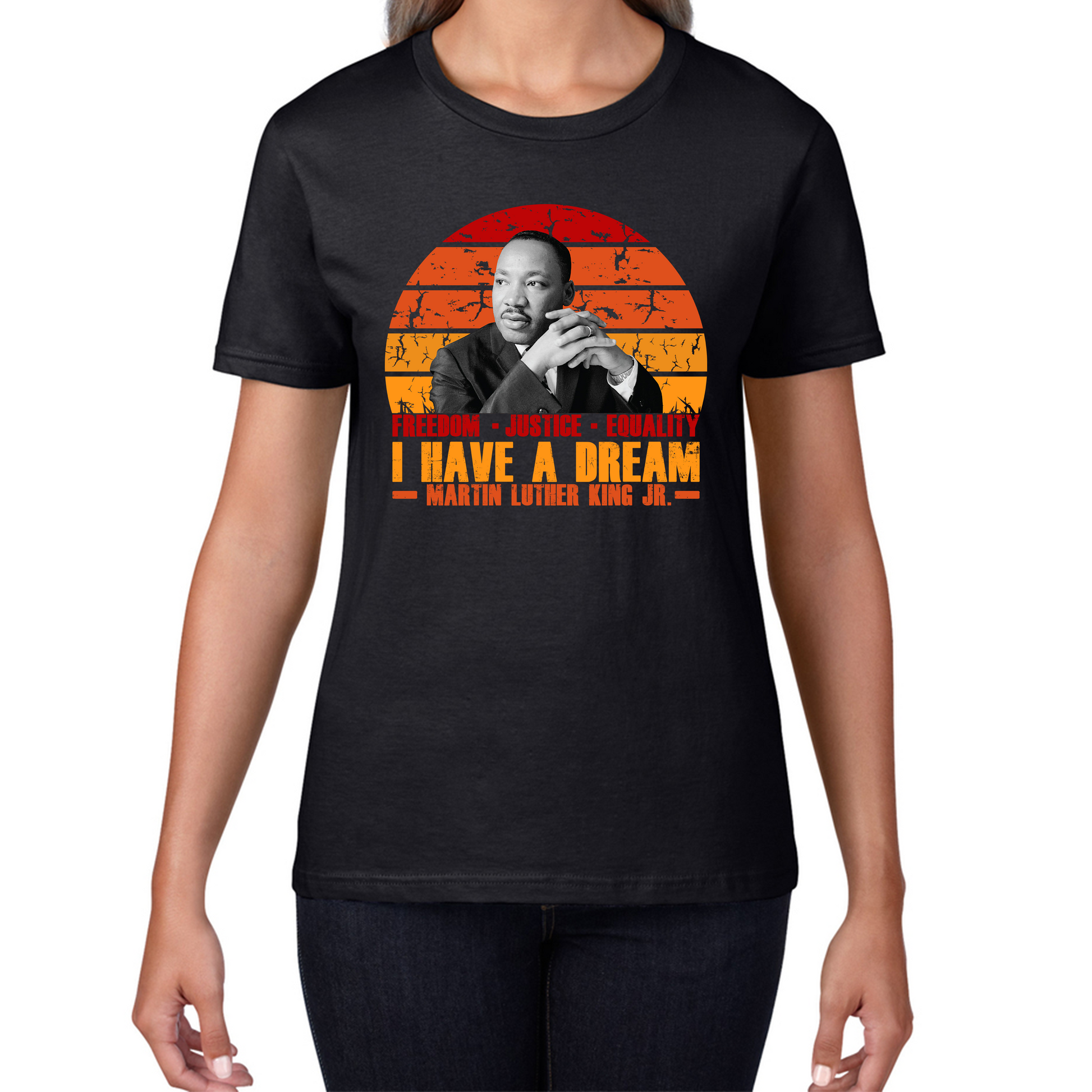 Martin Luther King Ladies T Shirt