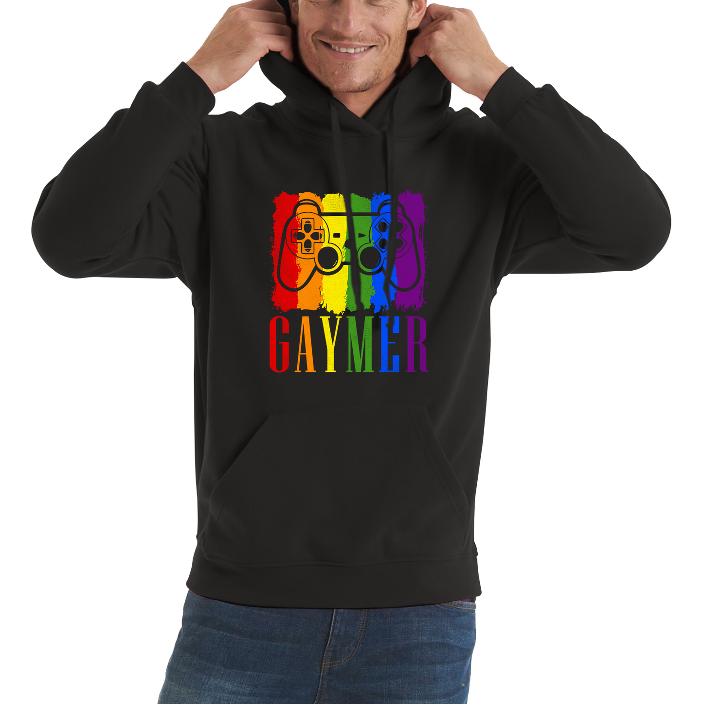 Gaymer LGBT Pride Gay LGBTQ Gamer Rainbow Controller Hoodie