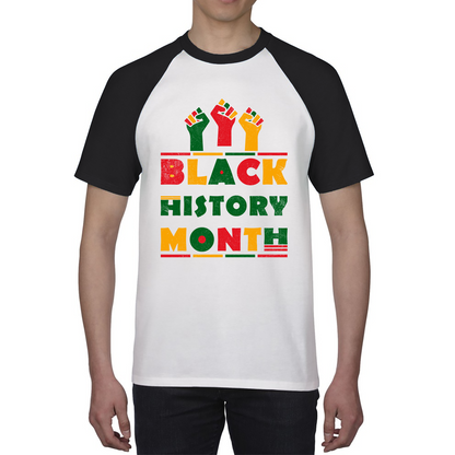 Black History Month Black Pride African American Black Lives Matter Black Pride Baseball T Shirt