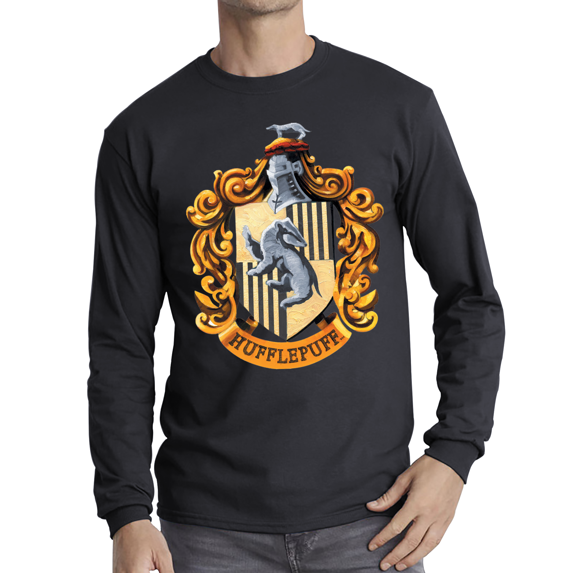 Harry Potter House Of Hufflepuff Hogwarts Crest T Shirt