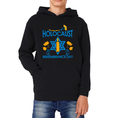 Holocaust Remembrance Day Victims Of The Holocaust Festival of Lights Kids Hoodie