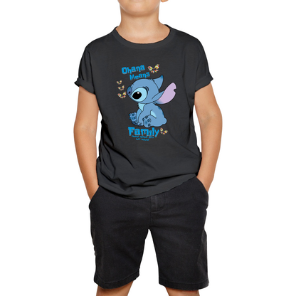 Ohana Means Family Lilo & Stitch Funny Comedy Family Cartoon Lovers Kids Tee