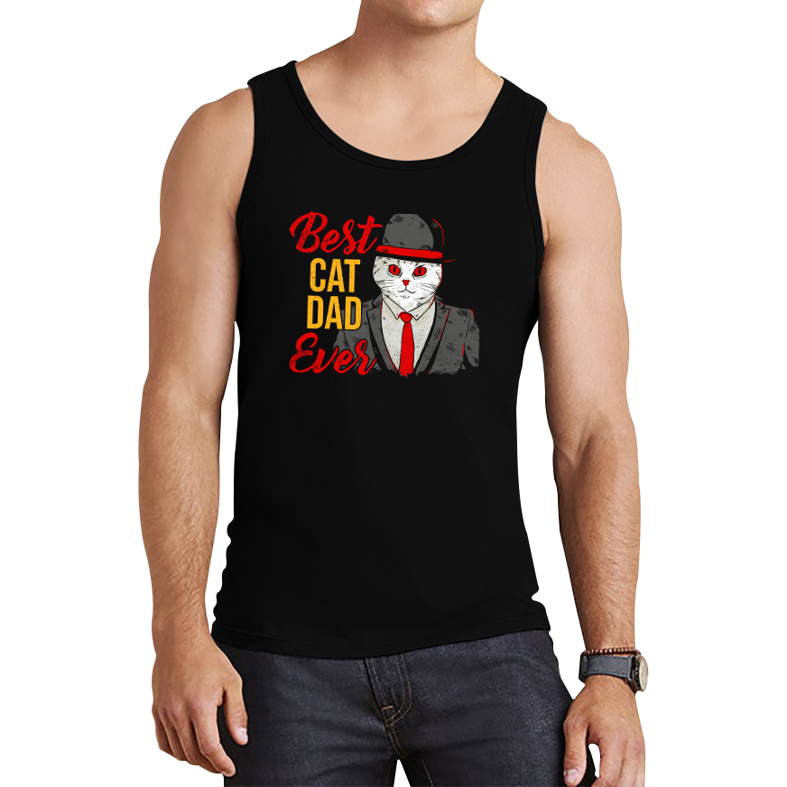 Best Cat Dad Ever Funny Tank Top